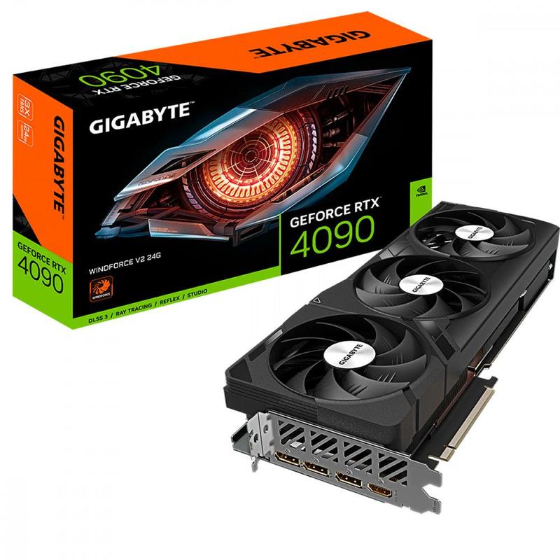 Imagem do produto Placa de Vídeo Gigabyte GeForce RTX 4090 Windforce V2 24GB GDDR6X 384bits em Magazine Luiza